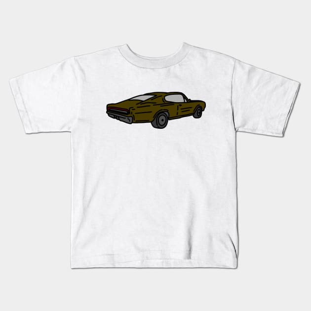 vintage muscle cars Kids T-Shirt by fokaction